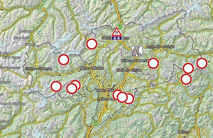 Quelle: Verkehrsmeldezentrale Südtirol